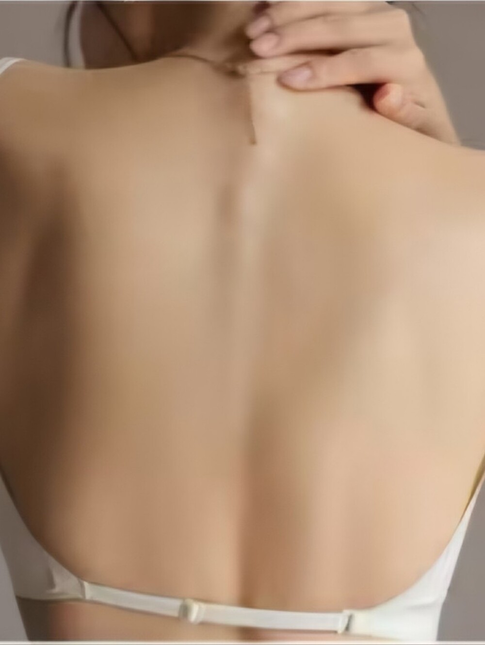 Minimalist Strap Back Bra in Nude